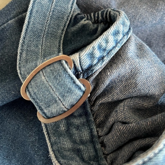 Toddler Miki House Denim Jumper Dress w/Adjustable Straps - Picture 9 of 12